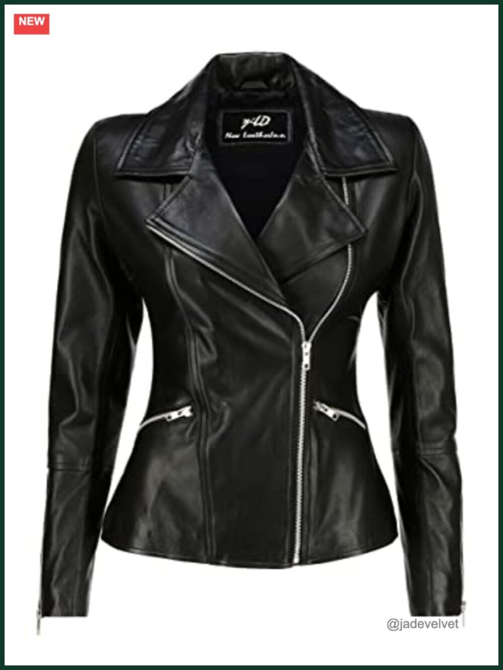 Women's Real Lambskin Asymmetrical Zip Moto Biker Leather Jacket